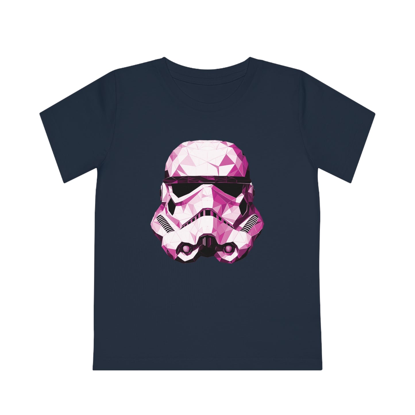 Pink Stormtrooper Polygonal Kids T-Shirt - Embrace Galactic Cuteness - Star Wars