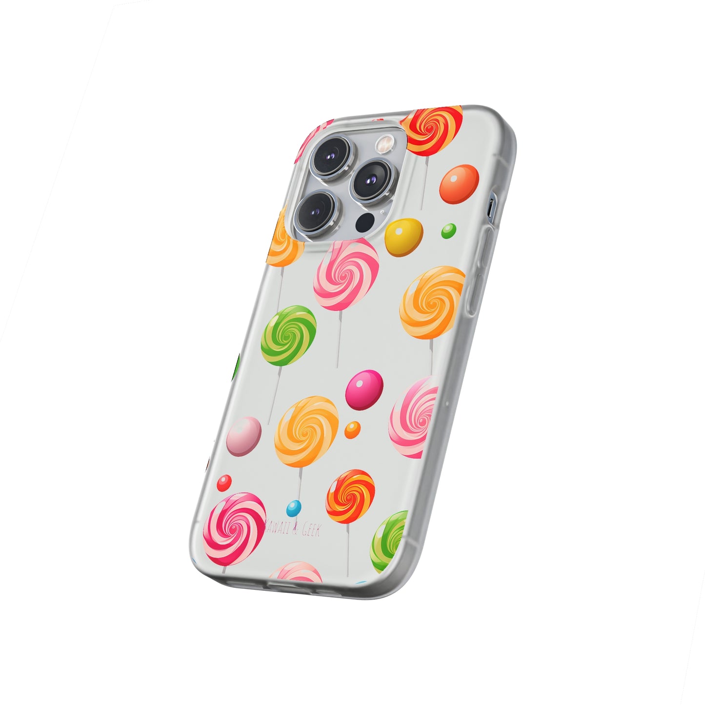 Vibrant Lollypop Array - Flexi Transparent Phone Case