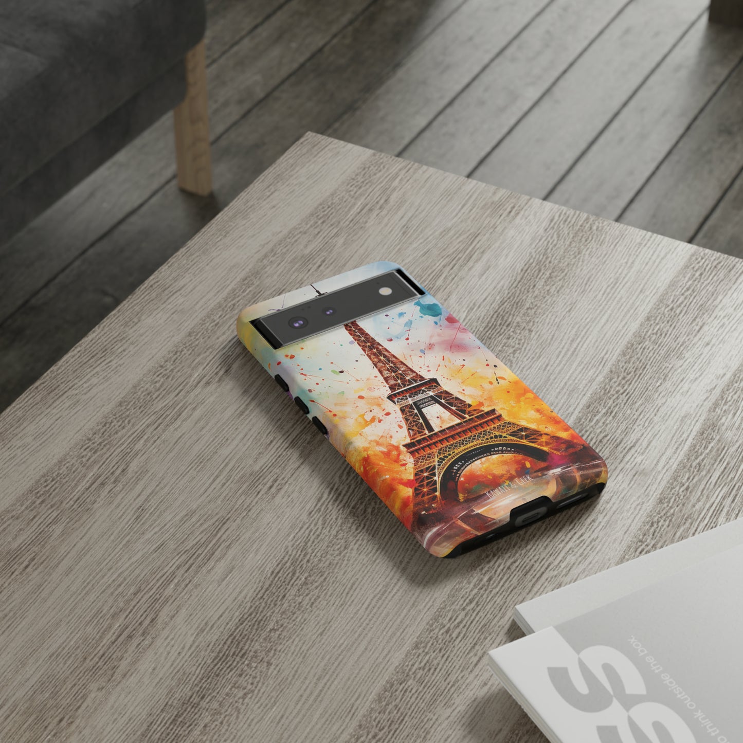 Eiffel Tower Painting Tough Phone Case - for Paris lovers