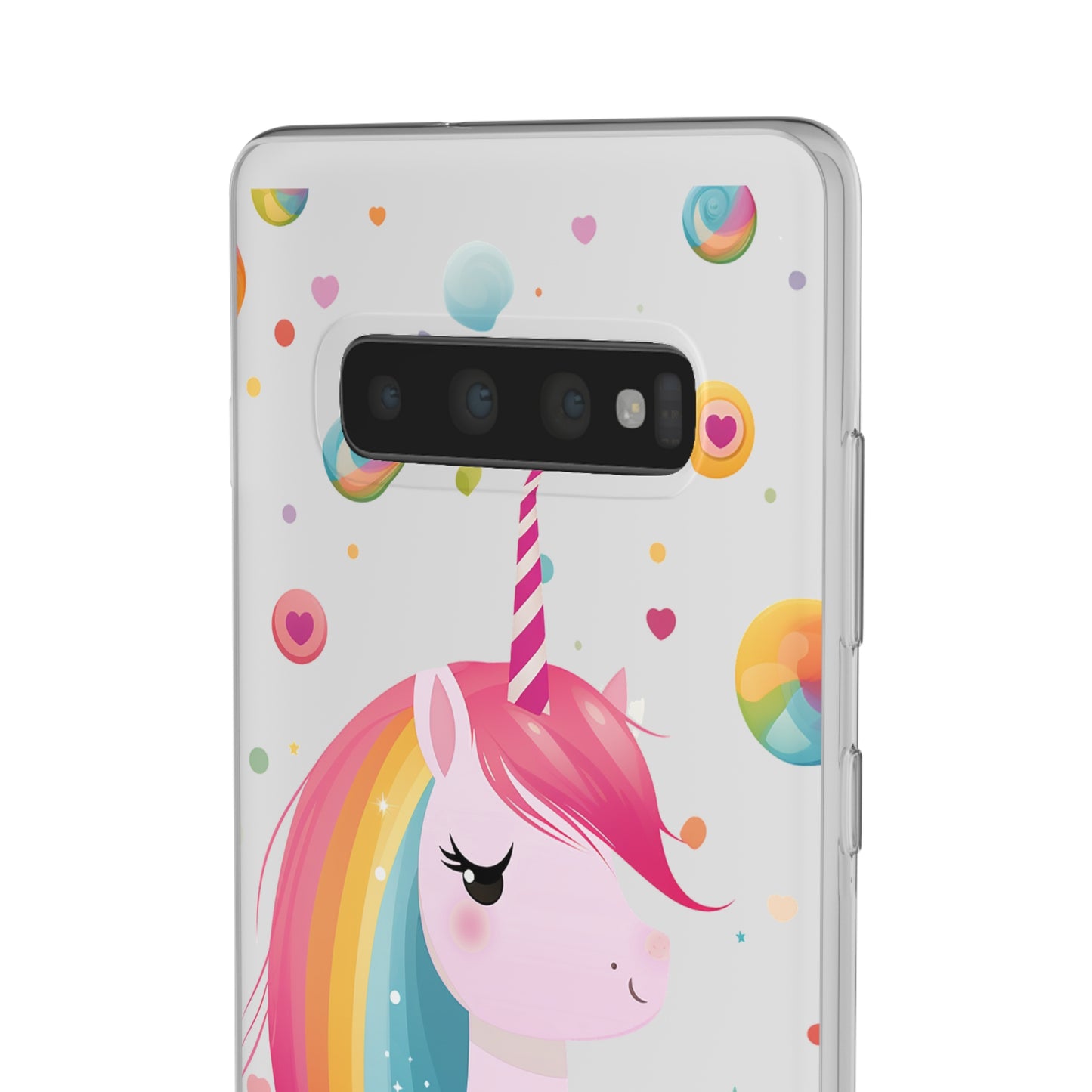 Kawaii Unicorn Flexi Transparent Phone Case