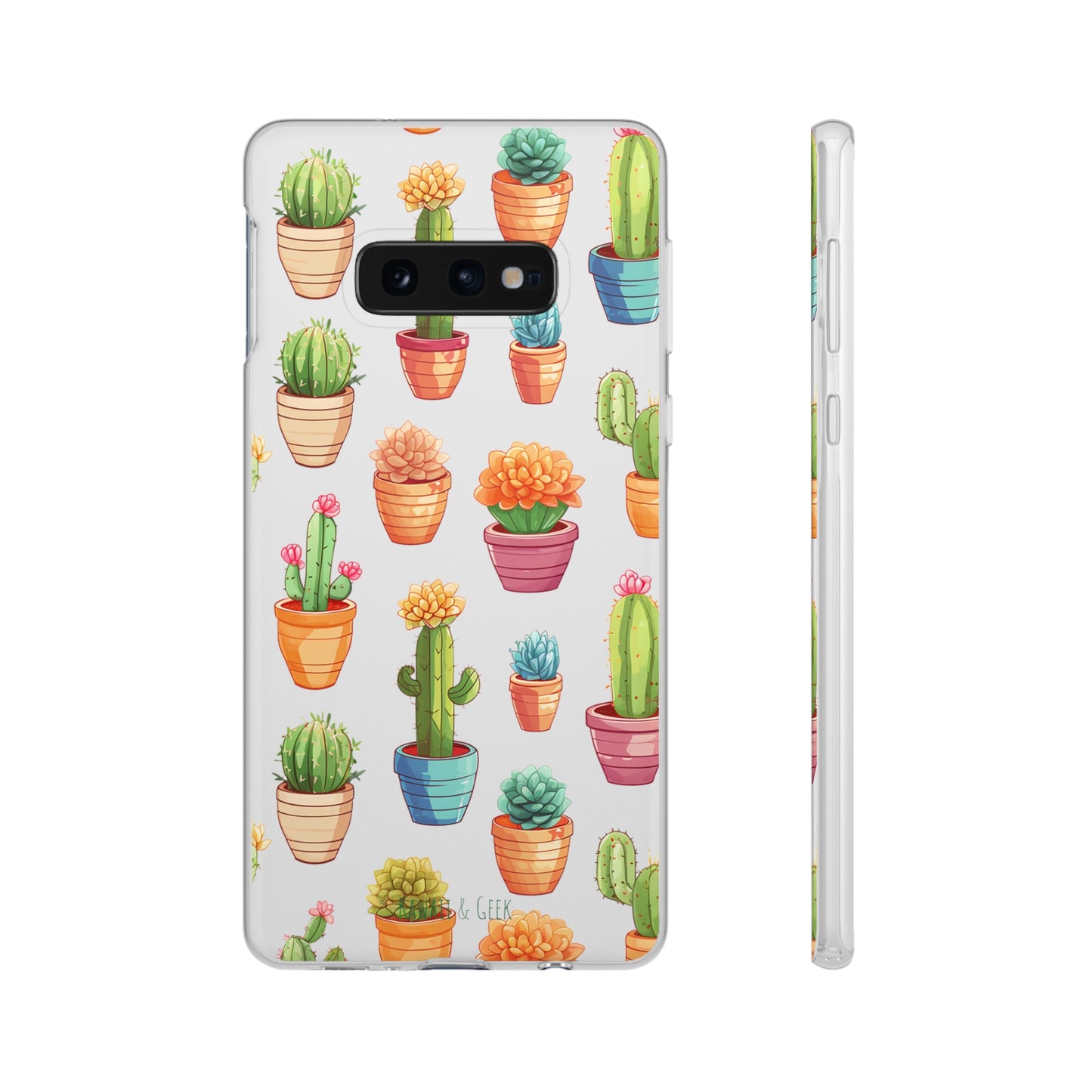 Charming Cactus Flexi and semi Transparent Phone Case