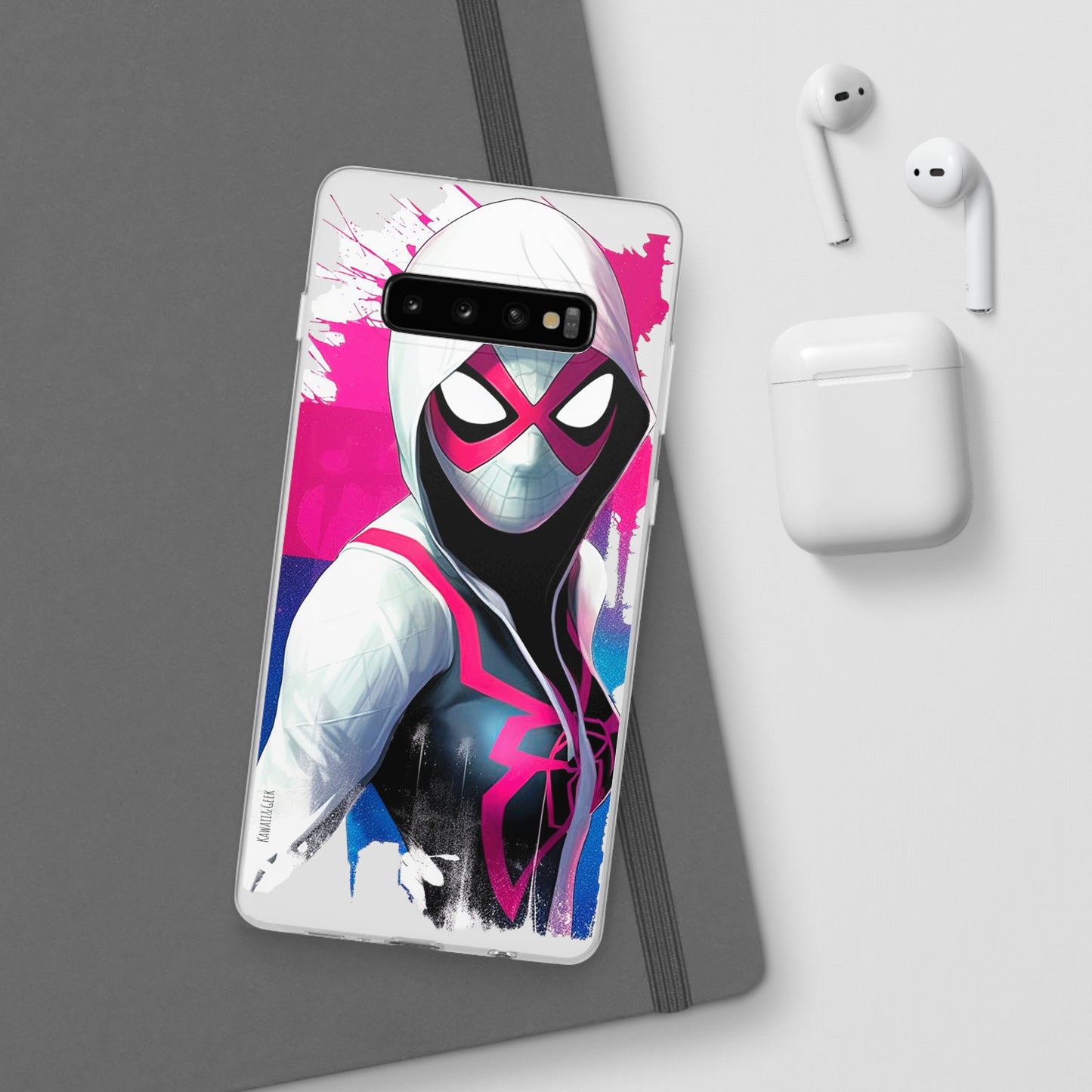 Spider Gwen in Flexi Phone Case - Add Some Colorful and Heroic Style to Your Phone