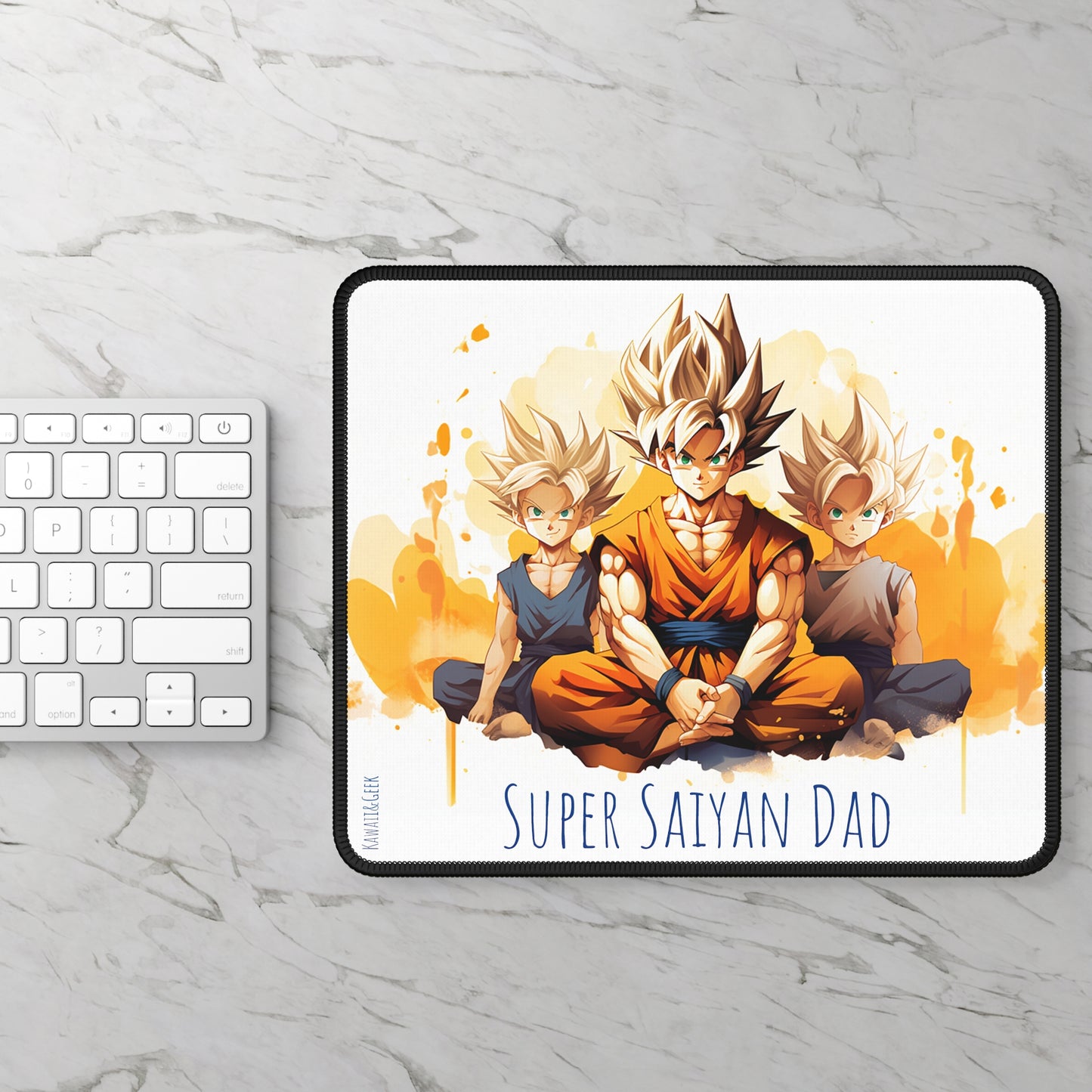 San Goku Mouse Pad: Super Saiyan Dad - Dragon Ball