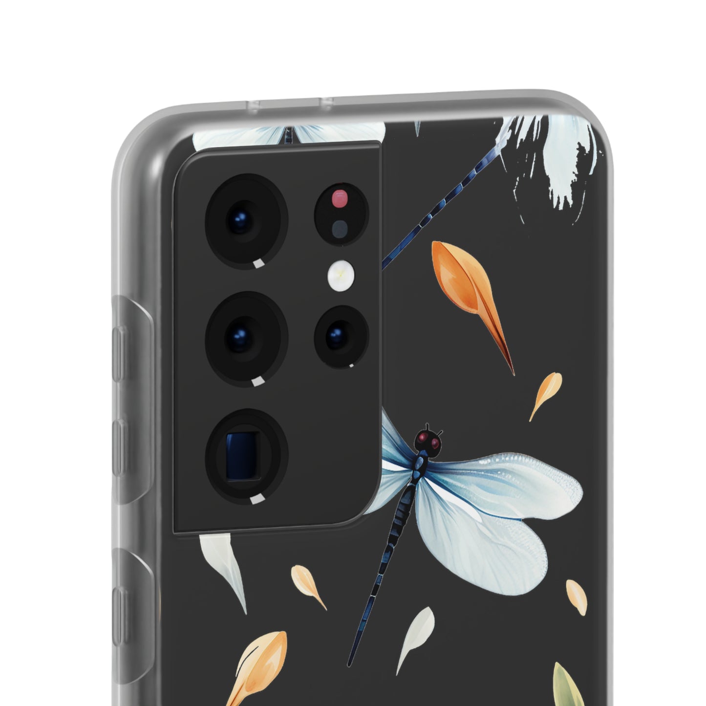 Dragonfly Dreams: Transparent Flexi Phone Case