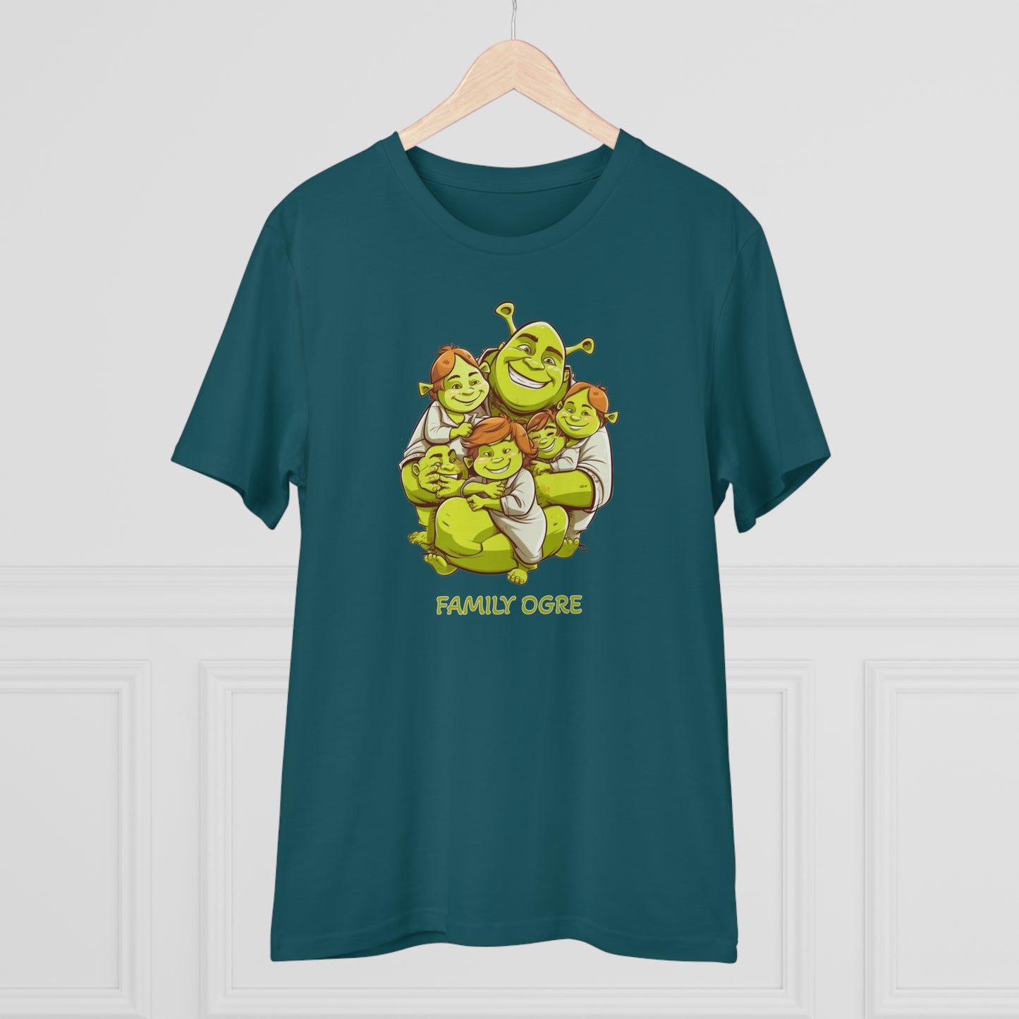 Family Ogre - Unisex Eco-Friendly T-Shirt - Celebrate Father's Day with Shrek and His Kids