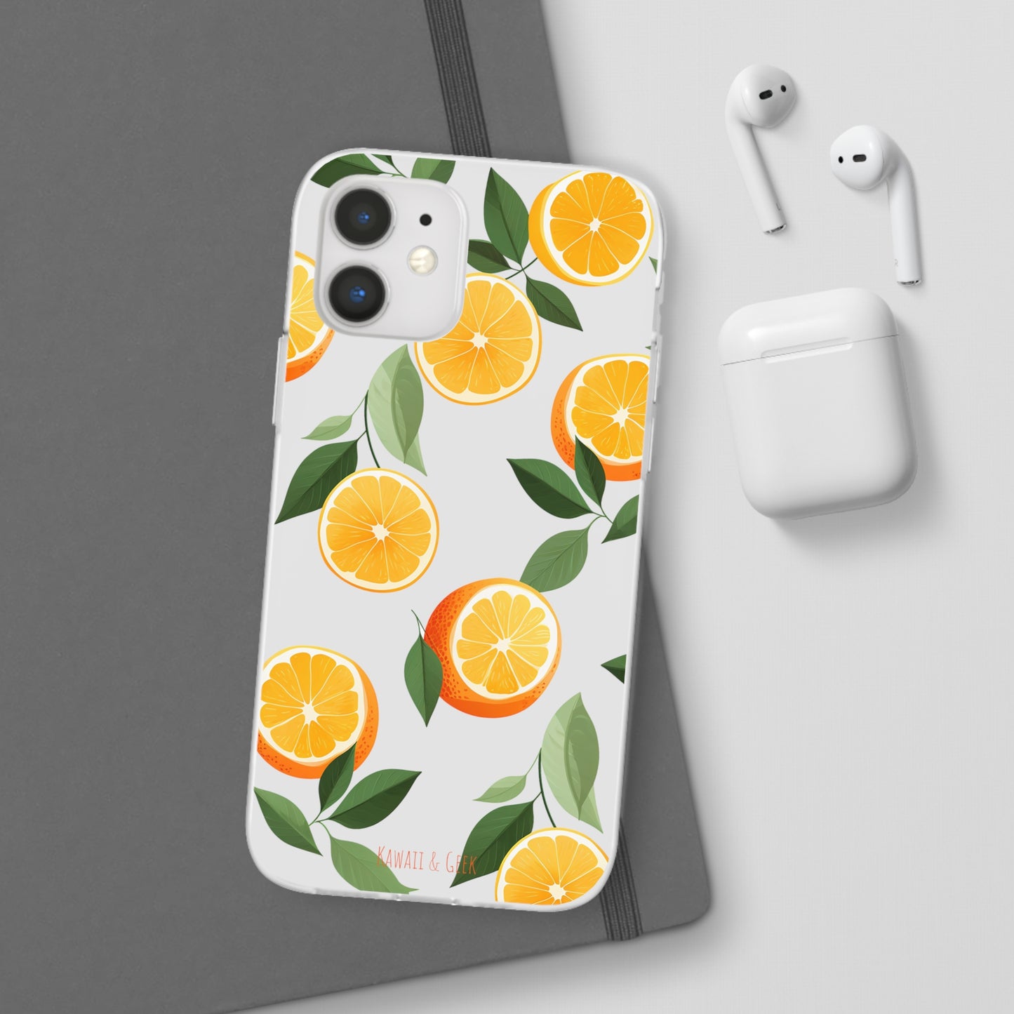 Zesty Orange Slices Transparent Flexi Phone Case