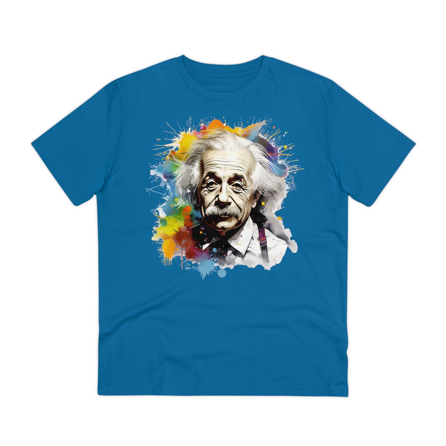 Albert Einstein Eco-friendly T-shirt : Watercolor Essence