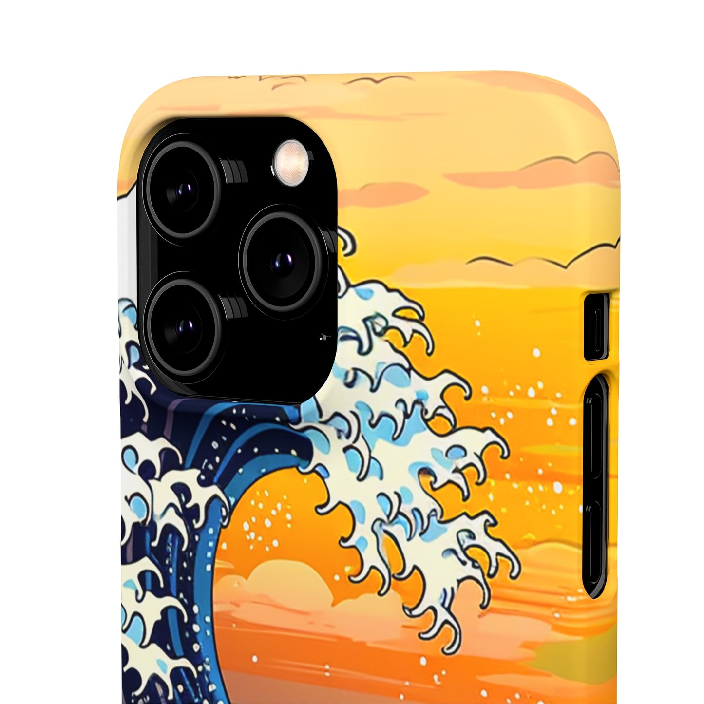 Sunset Big Wave Phone Case - Embrace the Majestic Hokusai Style in Your Hands