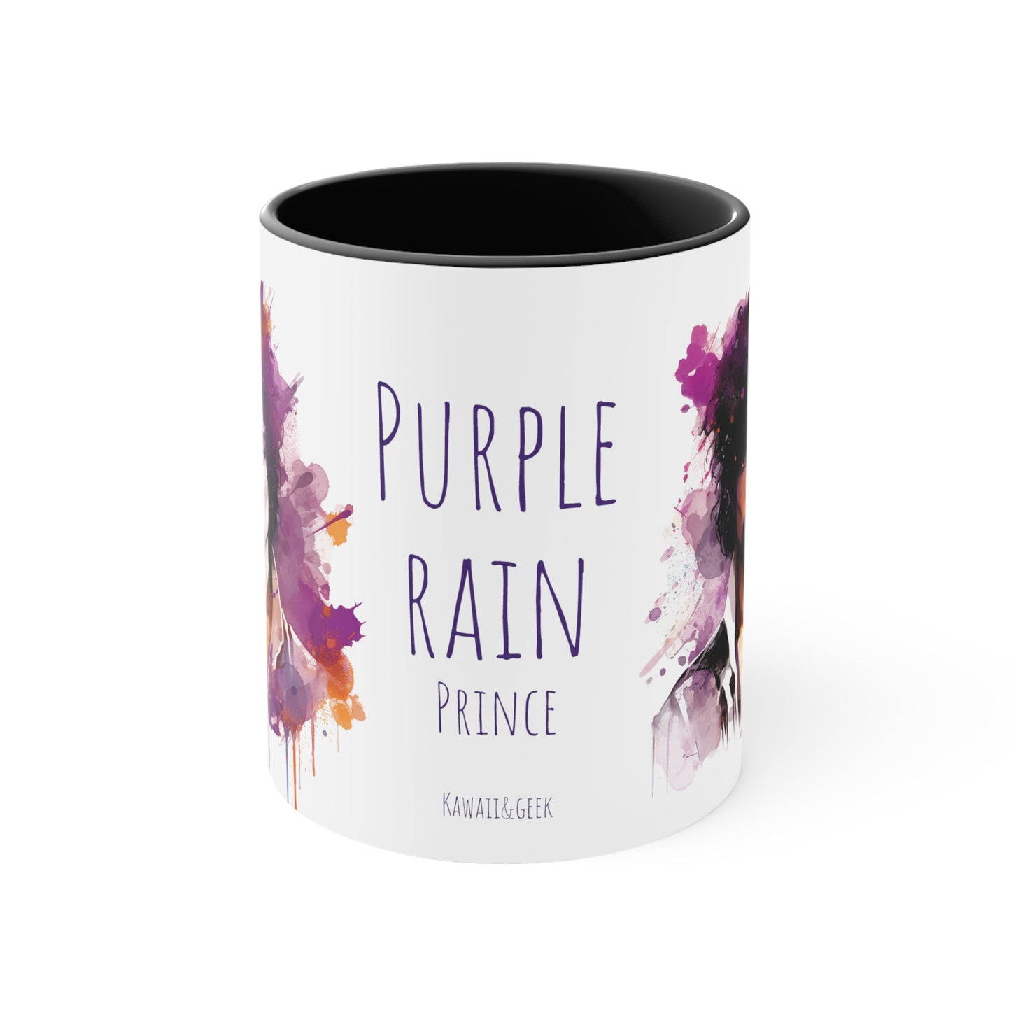 Prince Purple Rain Mug Watercolor Style - Musical Majesty in Every Sip