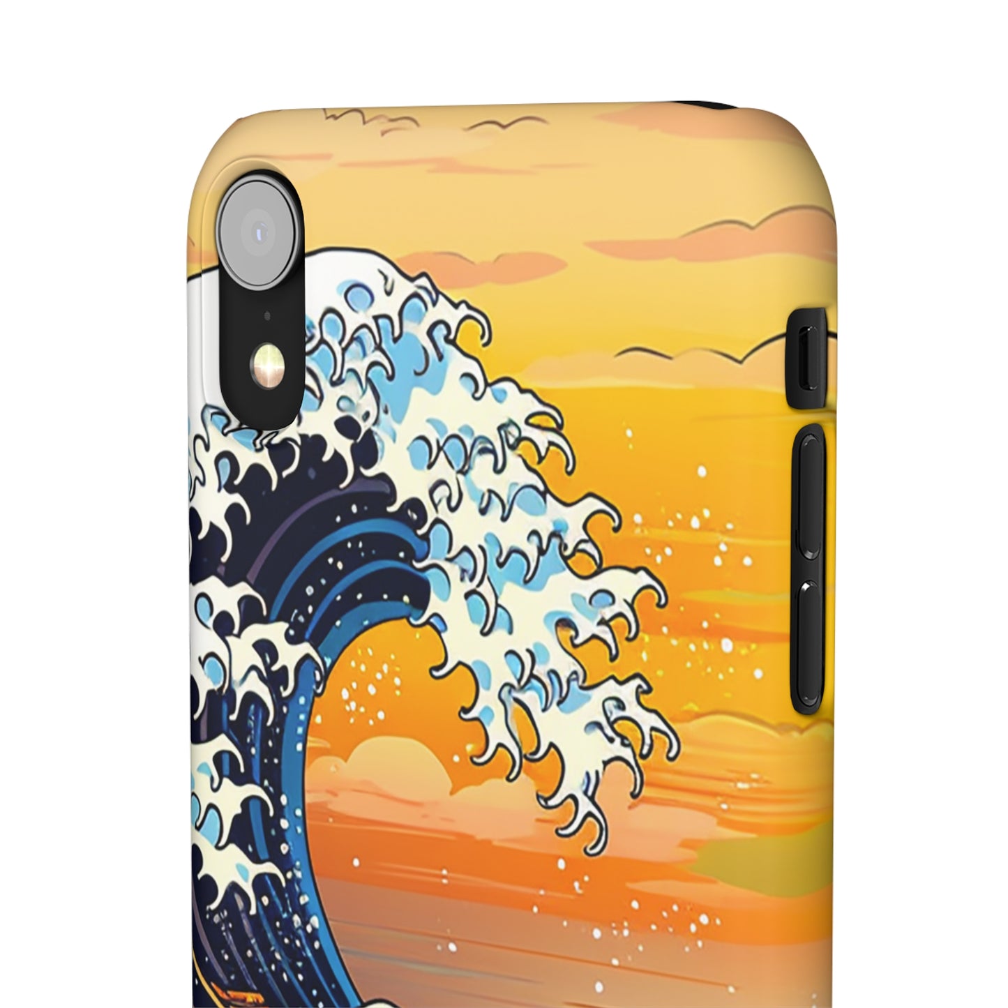 Sunset Big Wave Phone Case - Embrace the Majestic Hokusai Style in Your Hands