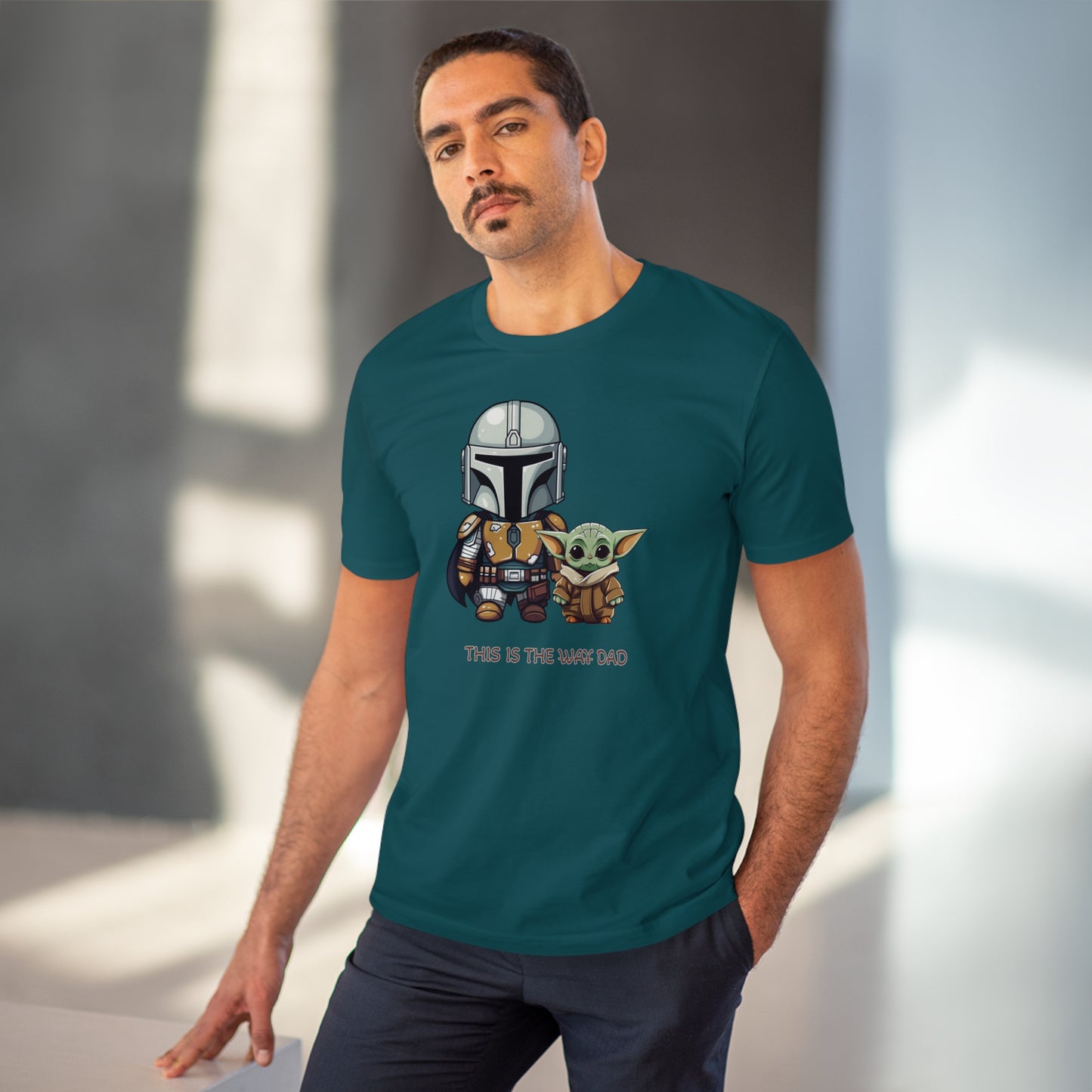 Mandalorian and Baby Yoda T-Shirt - This is the Dad - Celebrate Father's Day in Style and Sustainability - Star Wars