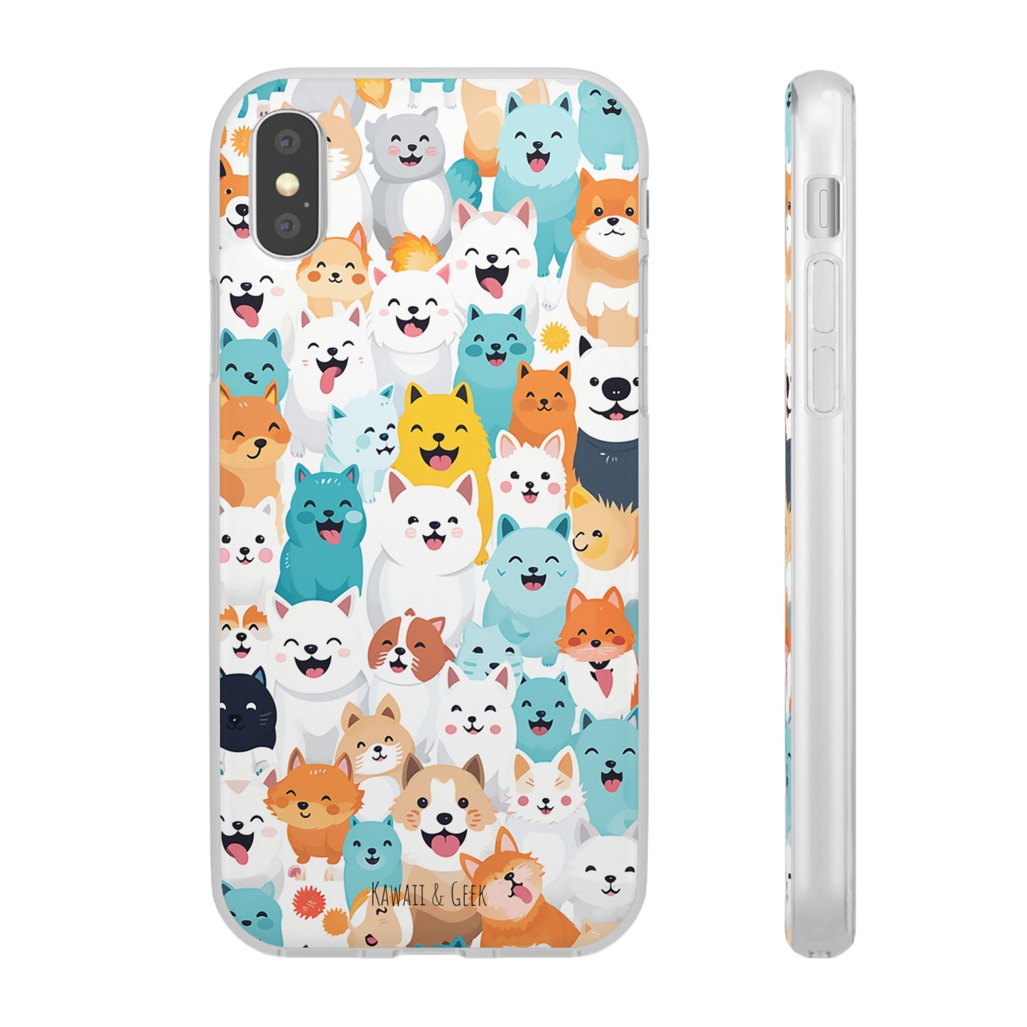 Cute Dogs Band Flexi Phone Case