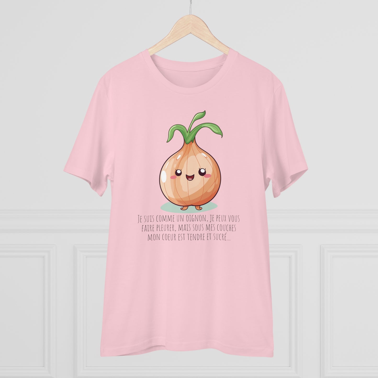 Sweet and Sassy Eco-Friendly Onion T-Shirt for Heartfelt Style - FRENCH