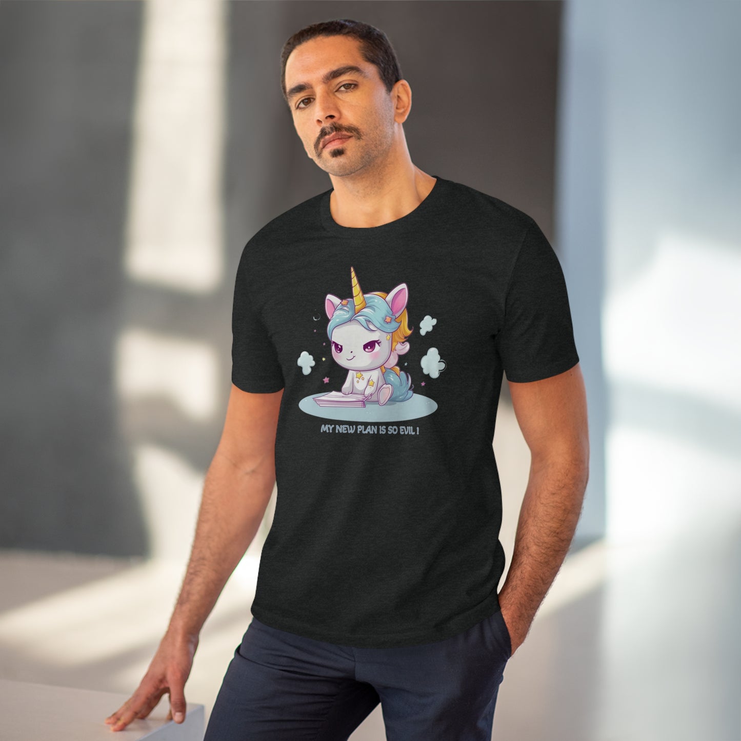 Kawaii and Bad Unicorn T-Shirt - Unleash Your Mischievous Style with Eco-Friendliness