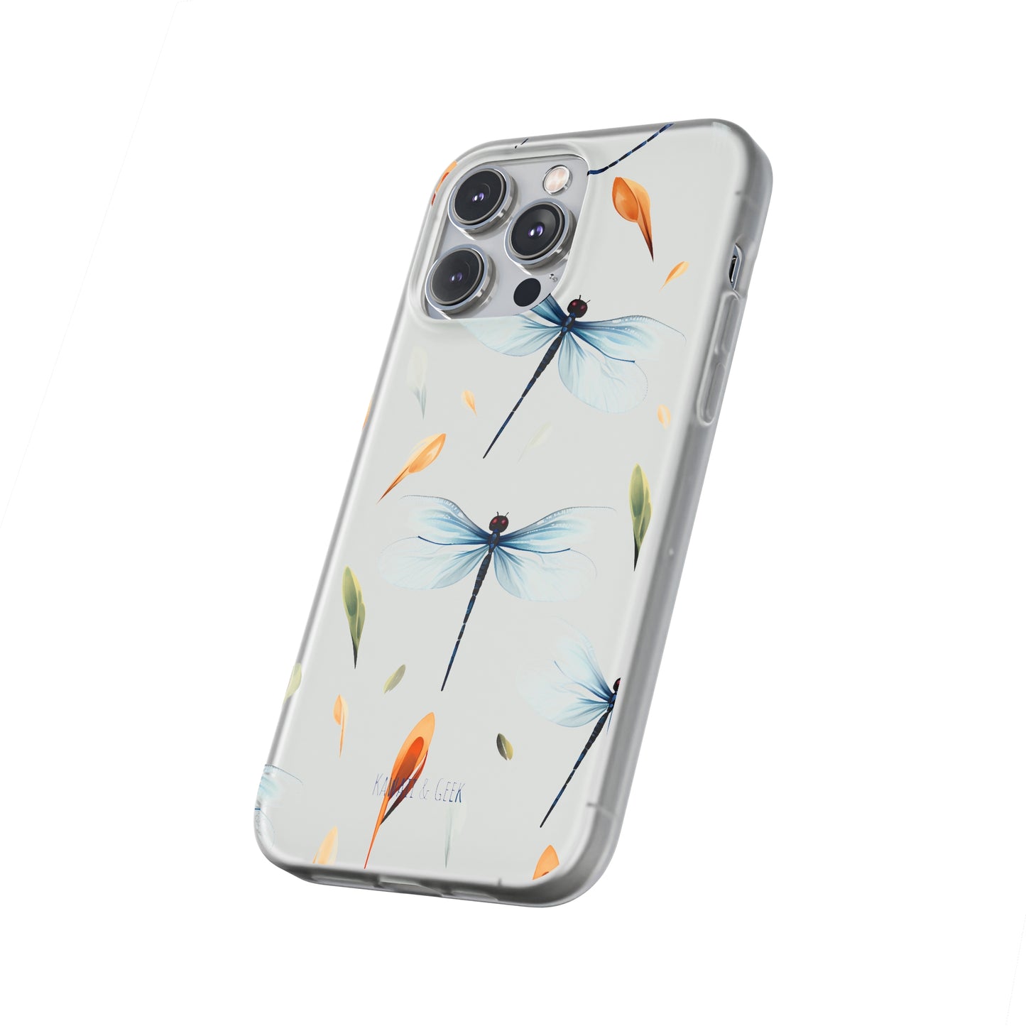 Dragonfly Dreams: Transparent Flexi Phone Case