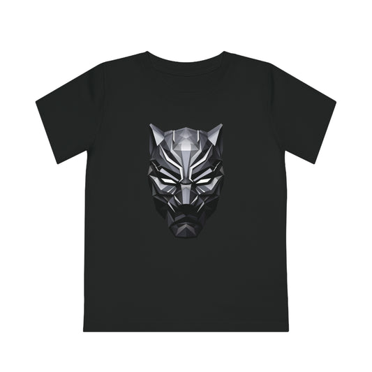 Black Panther Polygonal  Kids T-Shirt - Embrace Superhero Vibes