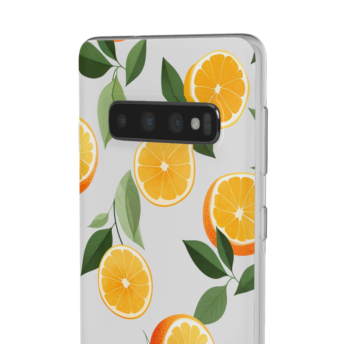 Zesty Orange Slices Transparent Flexi Phone Case