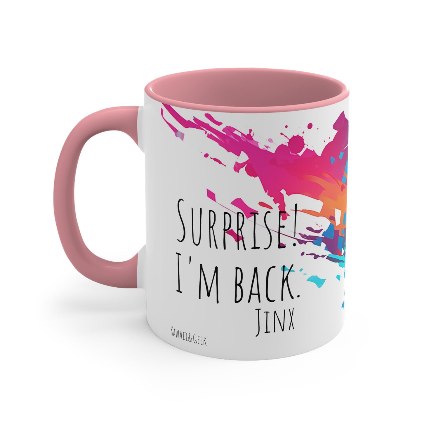 Jinx League of Legends / Arcane Mug - Embrace Chaos with 'Surprise! I'm back.'