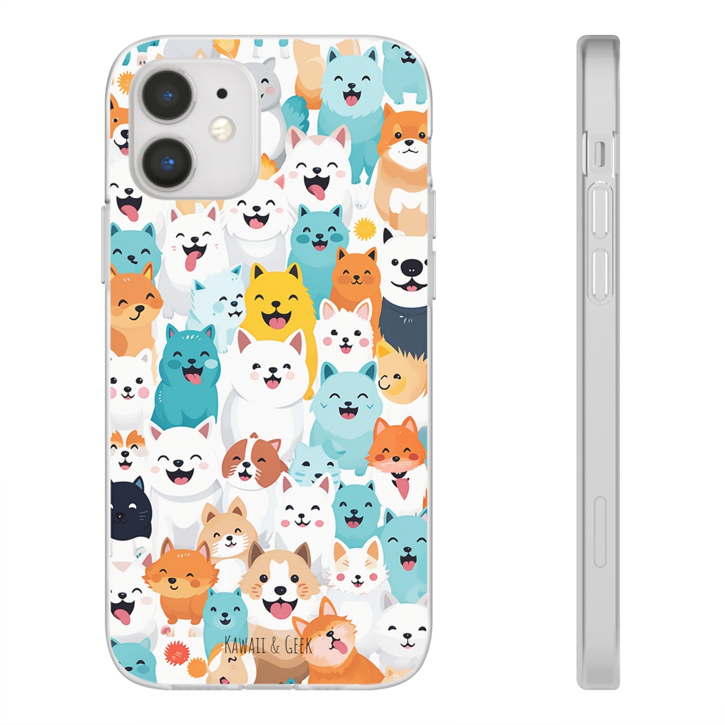 Cute Dogs Band Flexi Phone Case