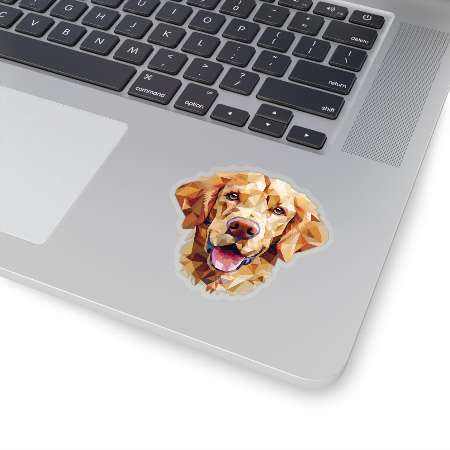 Golden Retriever Geometric Sticker - Embrace Canine Charm