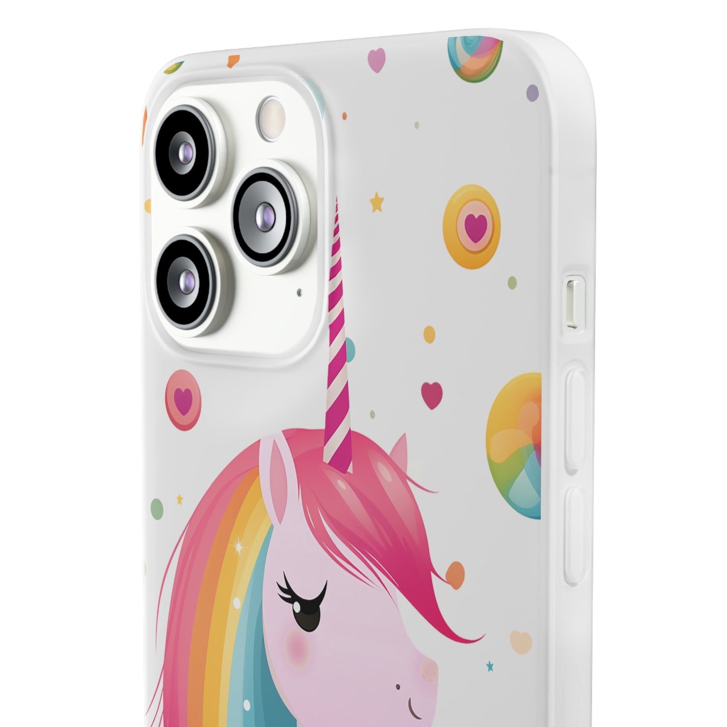 Kawaii Unicorn Flexi Transparent Phone Case