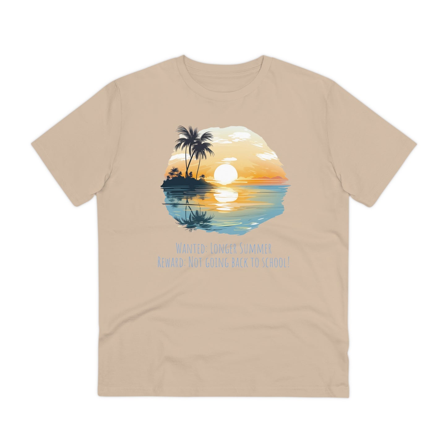 Eco-Friendly Sunset Beach T-shirt : Longer Summer Plea