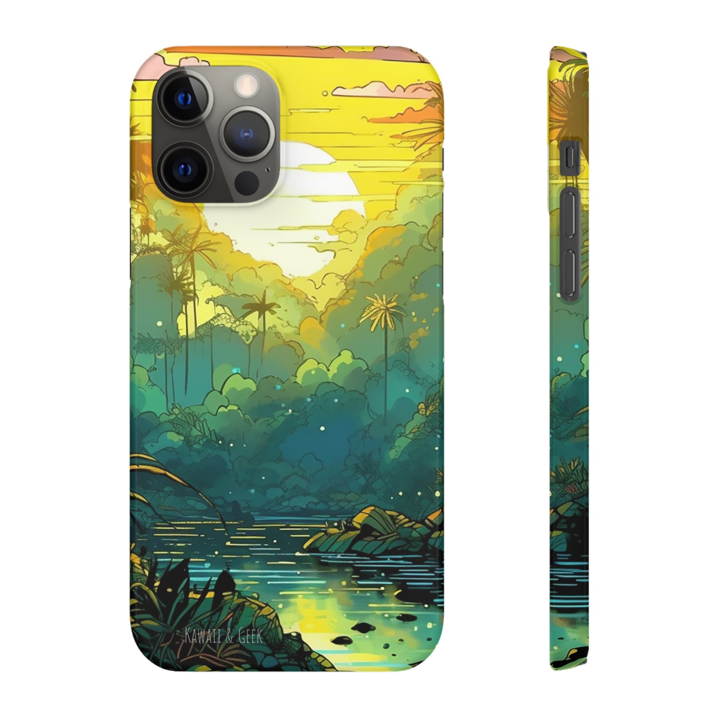 Rainforest at Sunset Phone Case - Capture the Serenity of Nature on Your Device