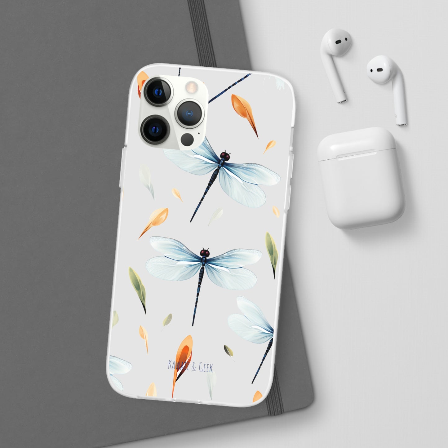 Dragonfly Dreams: Transparent Flexi Phone Case