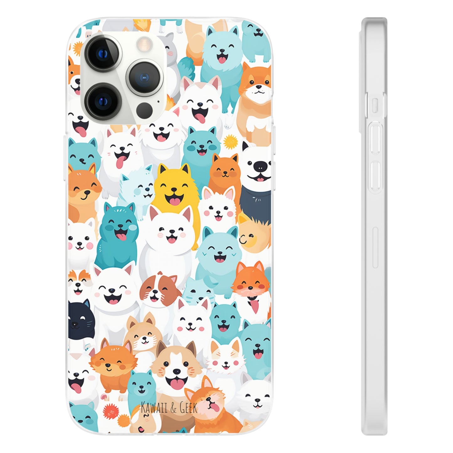 Cute Dogs Band Flexi Phone Case