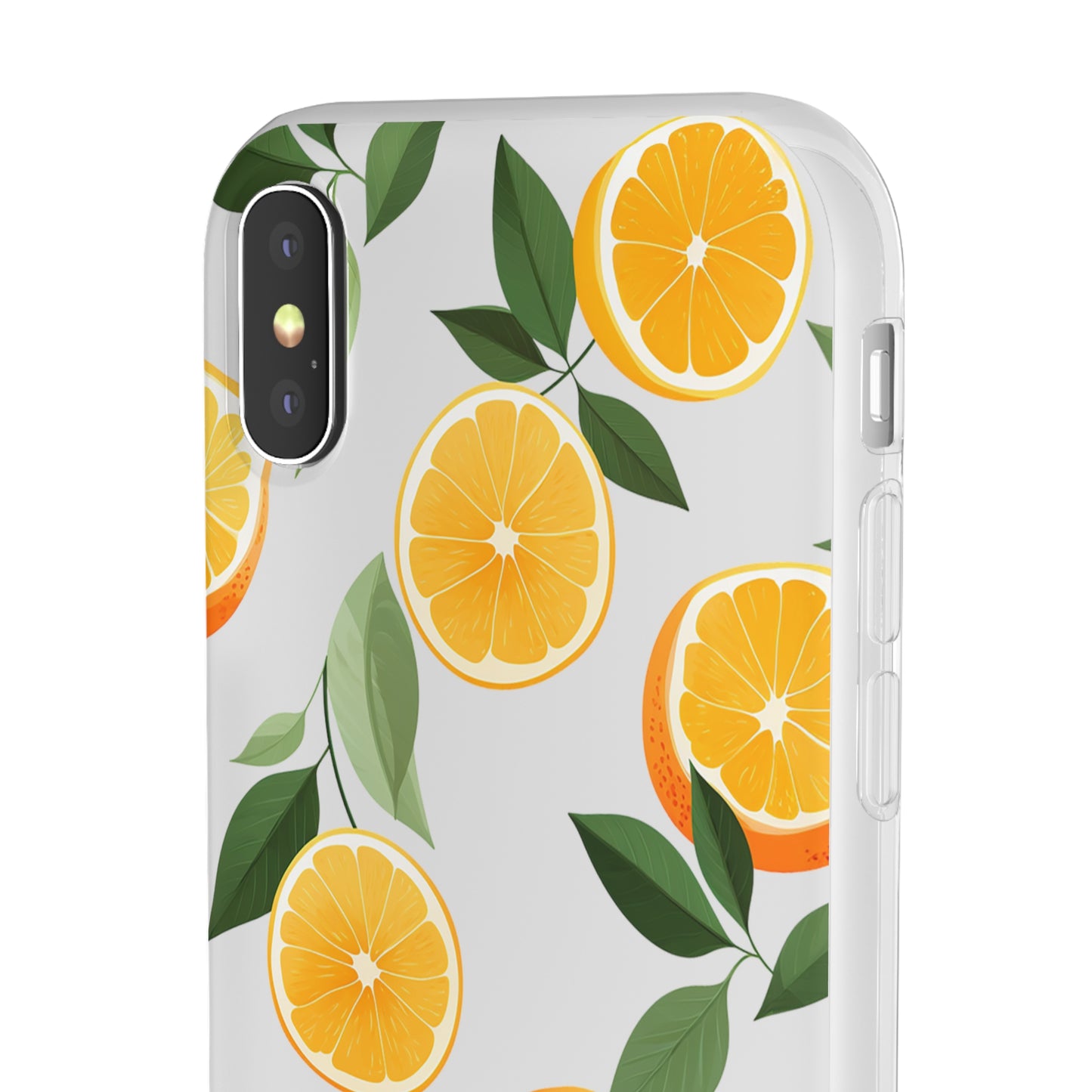 Zesty Orange Slices Transparent Flexi Phone Case