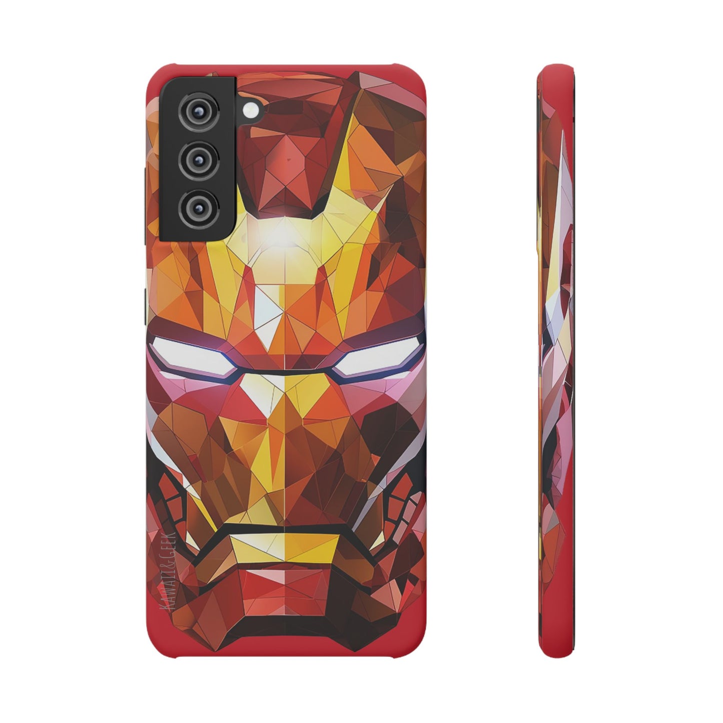 Phone Case - Iron Man helmet polygonal style