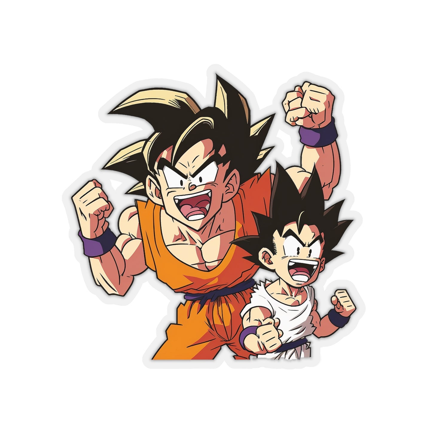 San Goku Sticker - Add Some Joyful and Nostalgic Style to Your Tech - Draon Ball