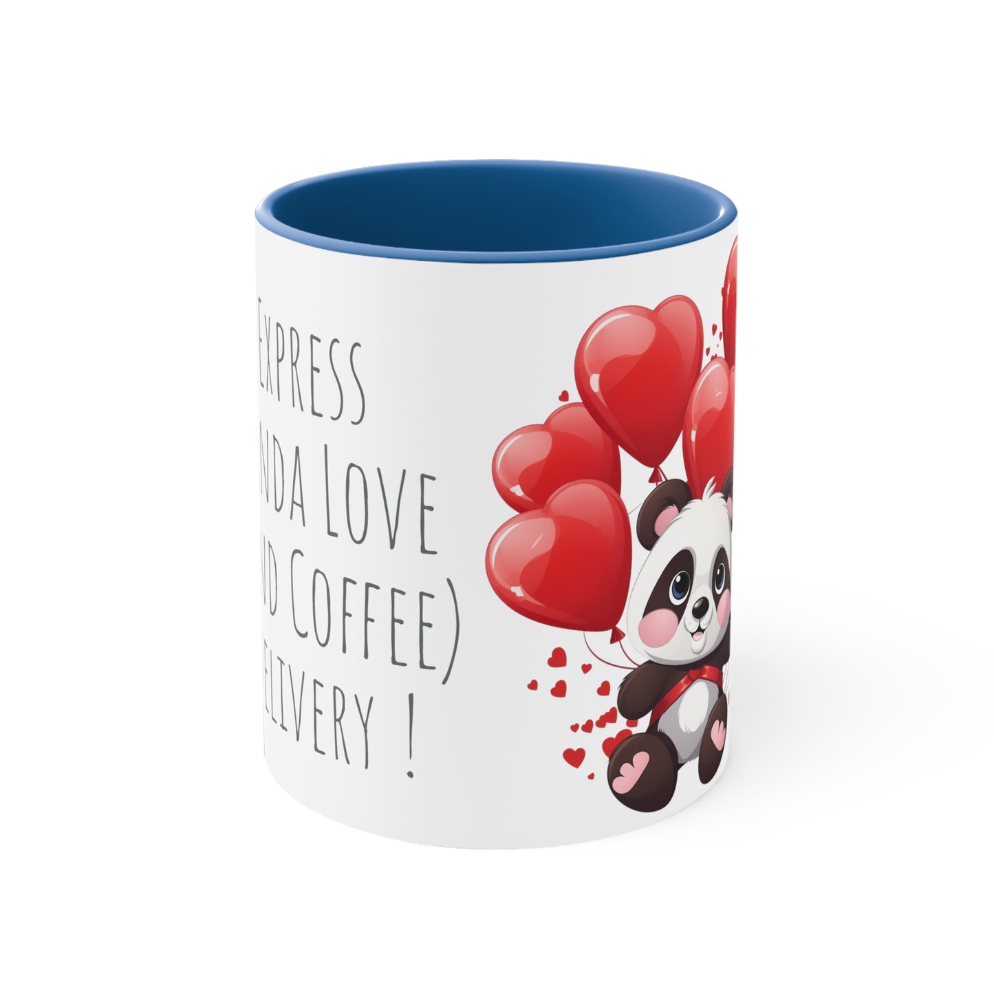 Express Panda Love Coffee Mug - 11oz Bicolor Valentine Special