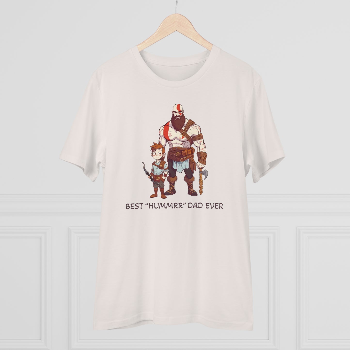 Kratos - God of War T-Shirt - BEST Hummrr Dad Ever - Celebrate Father's Day with Playful Style