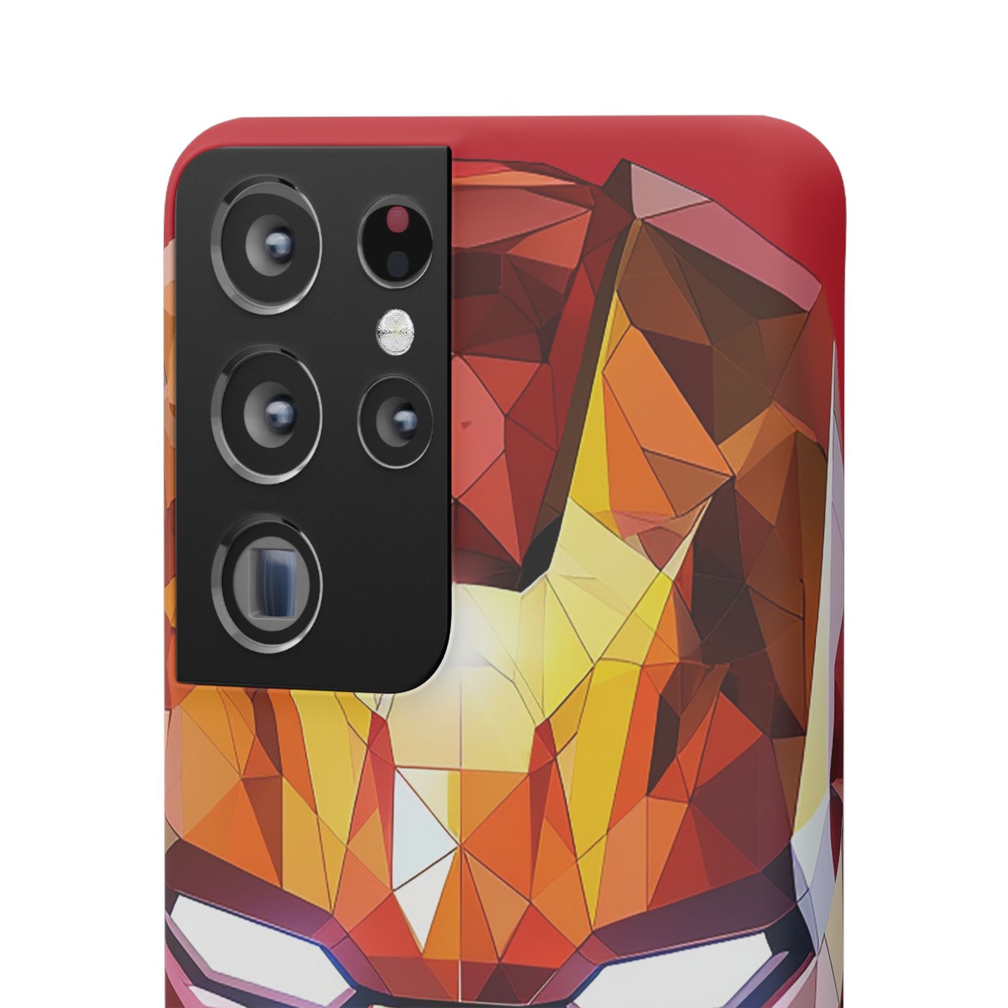 Phone Case - Iron Man helmet polygonal style