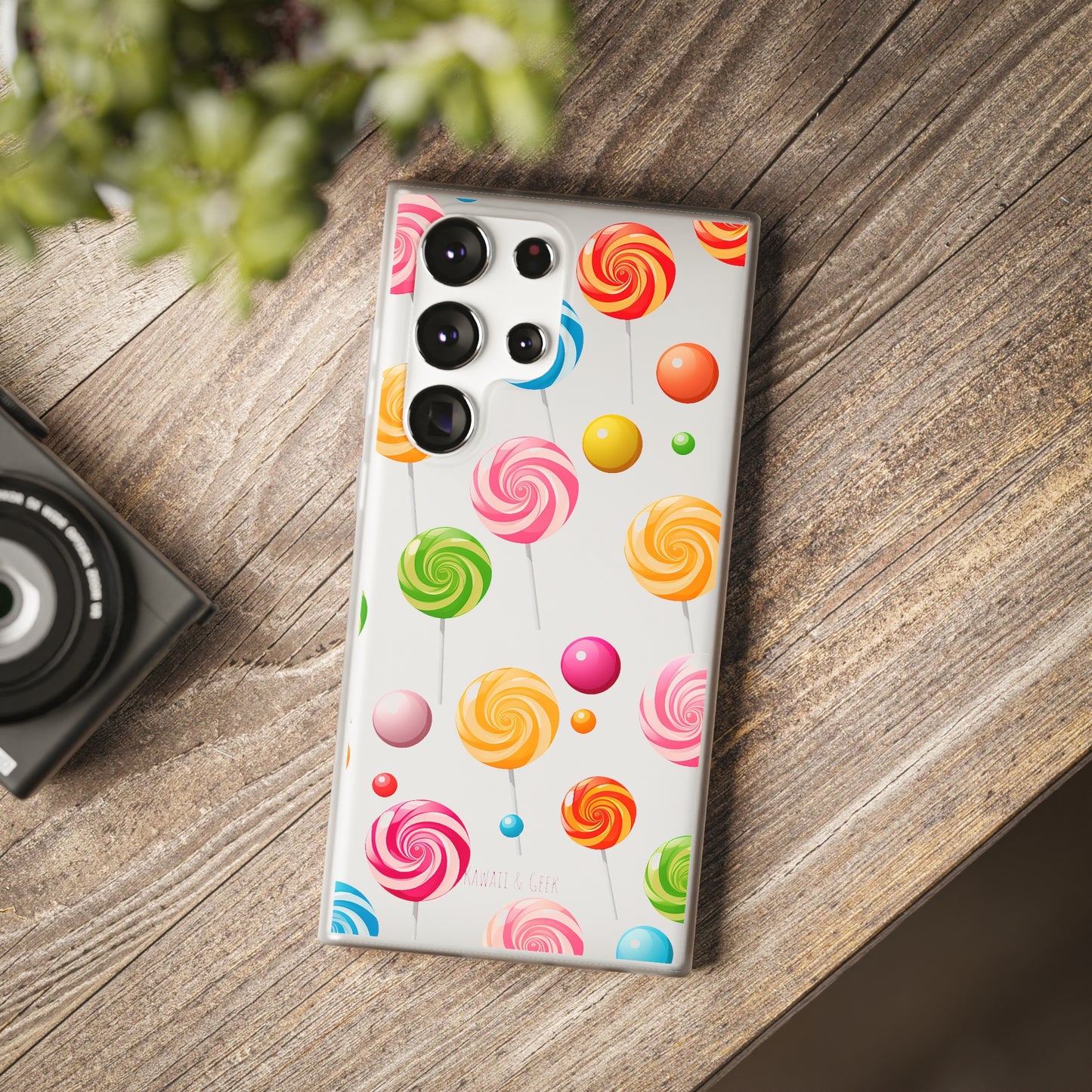 Vibrant Lollypop Array - Flexi Transparent Phone Case