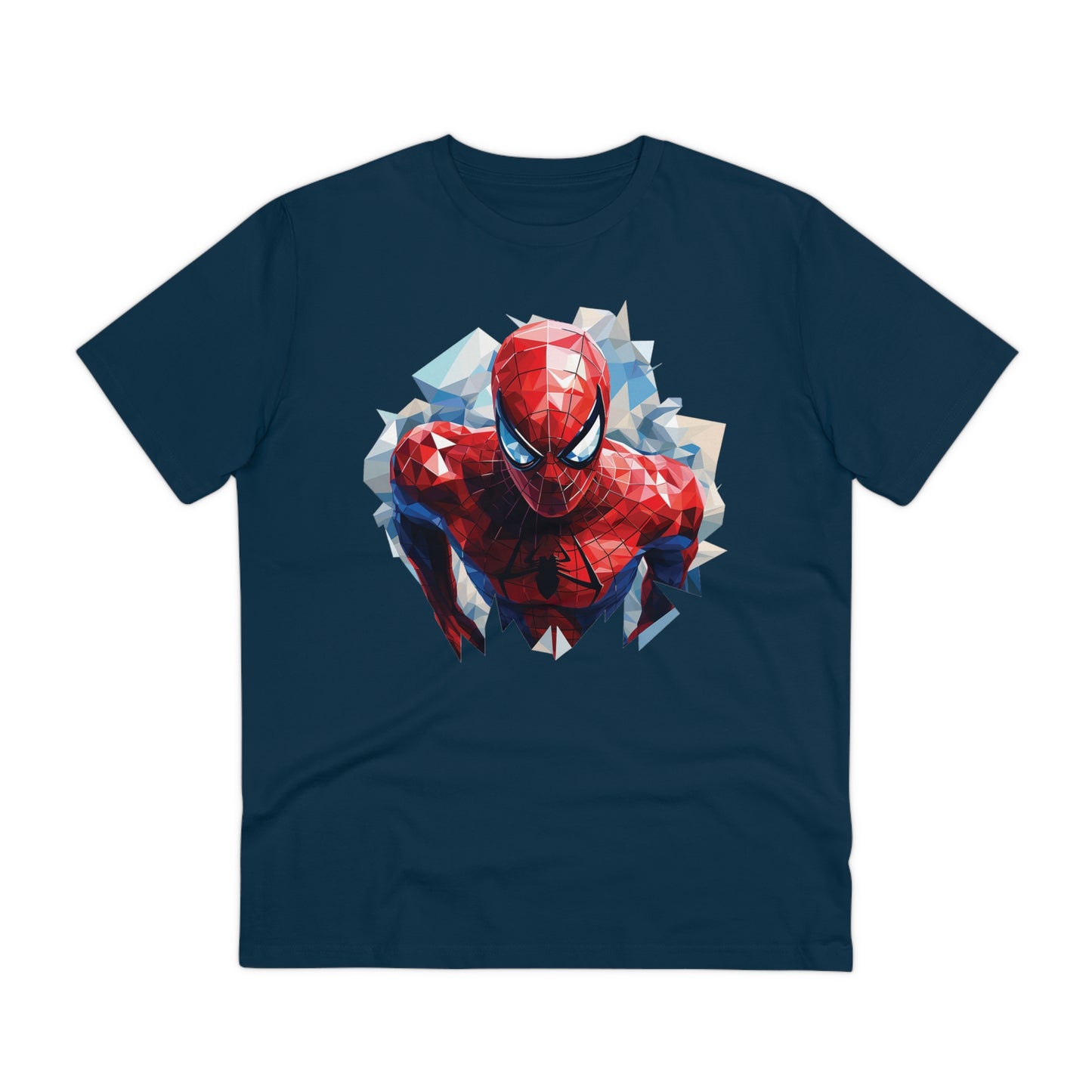 Spider-Man Polygonal Geometric T-Shirt - Swing into Stylish Adventure