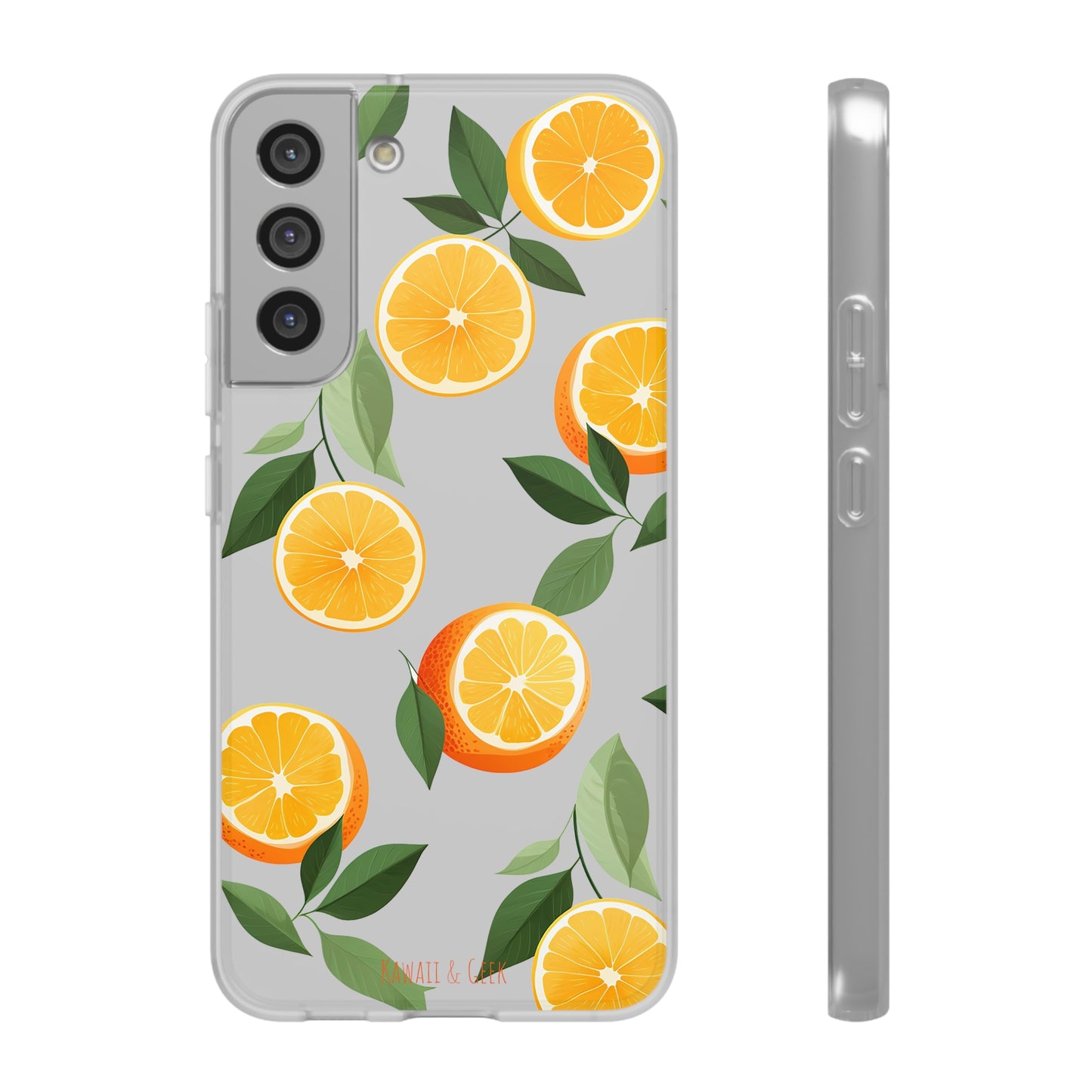 Zesty Orange Slices Transparent Flexi Phone Case