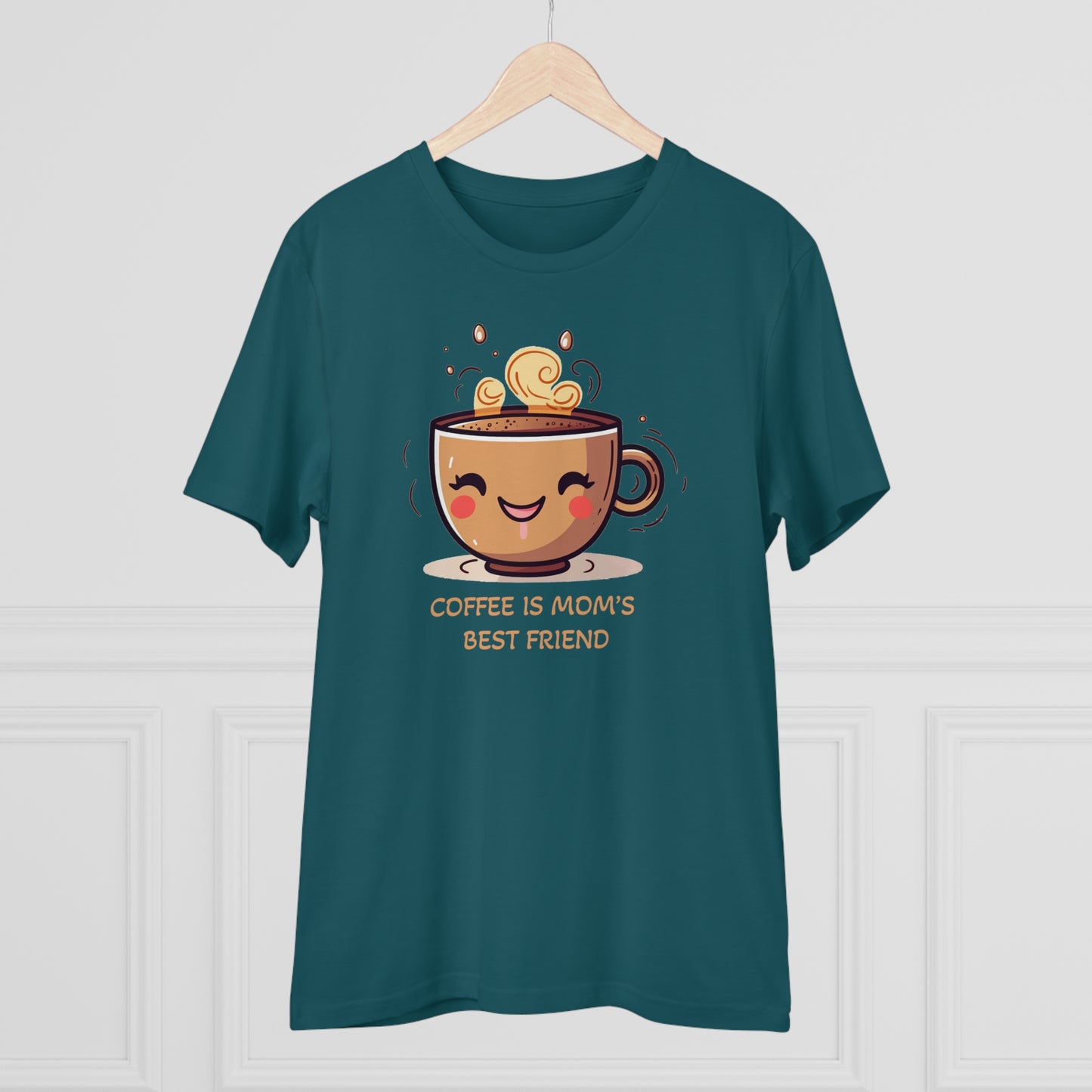 Coffee is Mom's Best Friend - Unisex Eco-Friendly T-Shirt - Celebrate Mother's day in Style and Sustainability