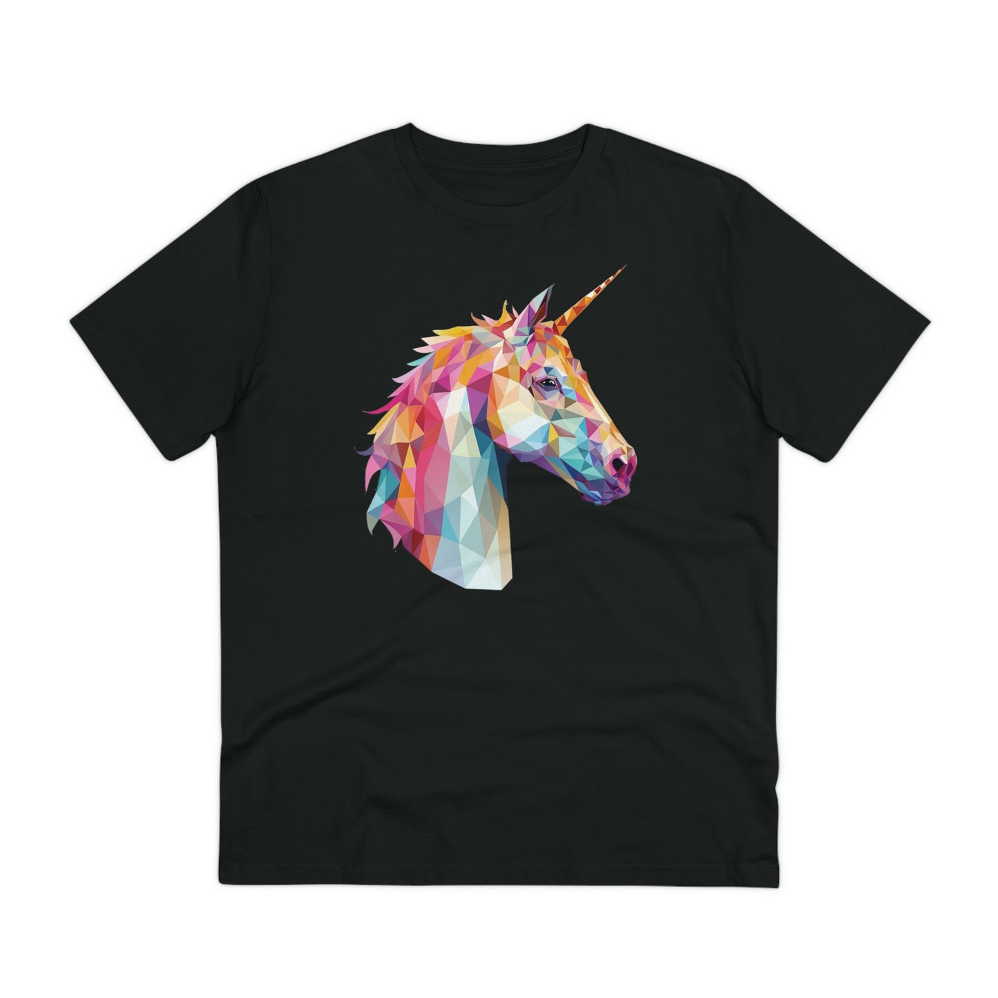 Unicorn Polygonal T-Shirt - Embrace Magical Elegance