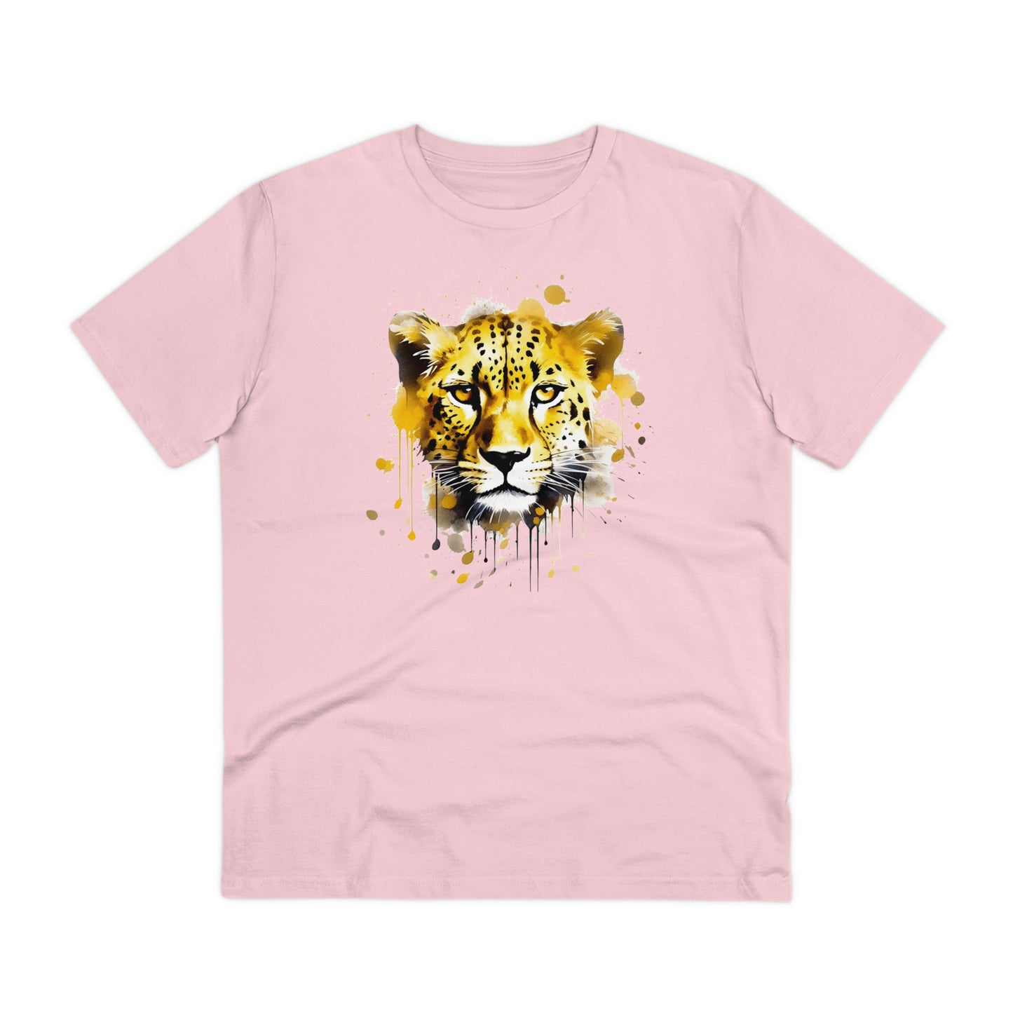 Cheetah T-Shirt in Watercolor Style - Unisex and Eco-Friendly - Embrace Wildlife with Style and Sustainability