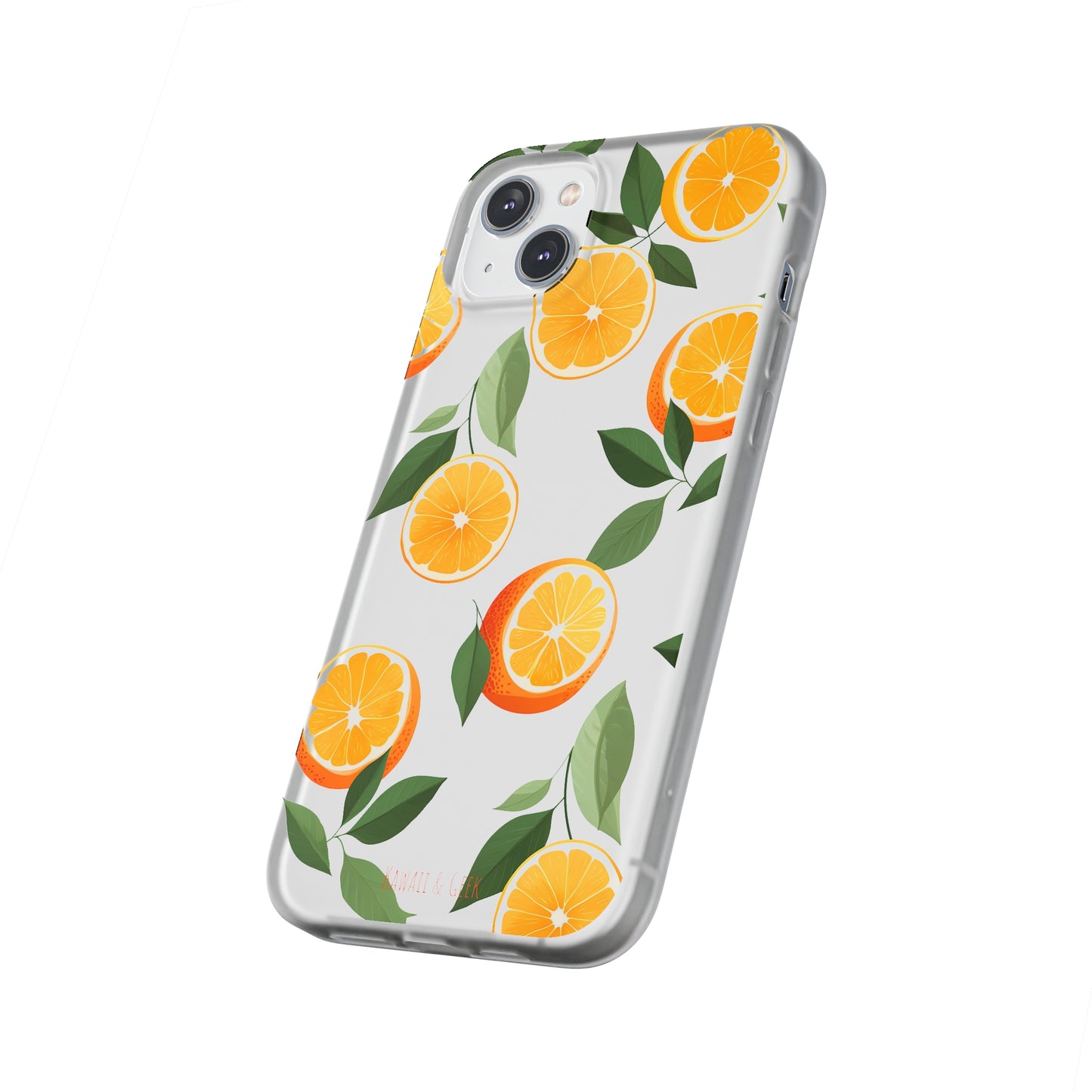 Zesty Orange Slices Transparent Flexi Phone Case