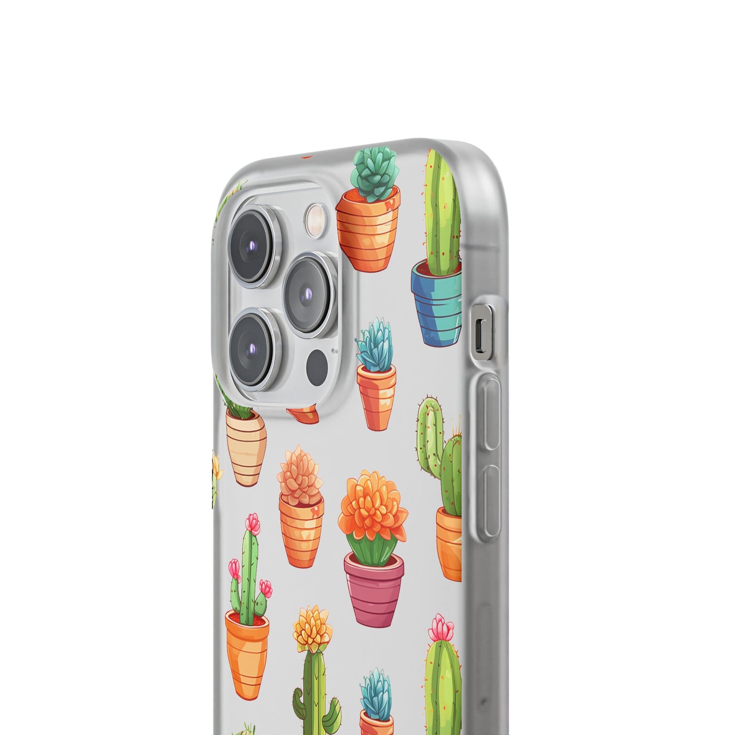 Charming Cactus Flexi and semi Transparent Phone Case