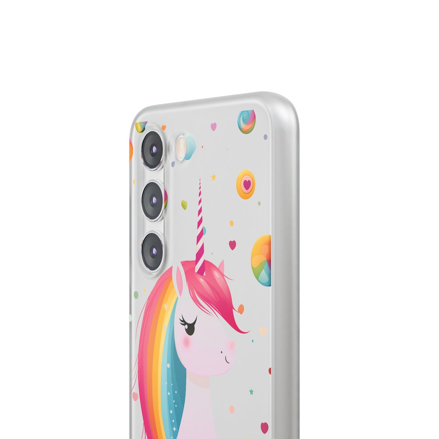 Kawaii Unicorn Flexi Transparent Phone Case