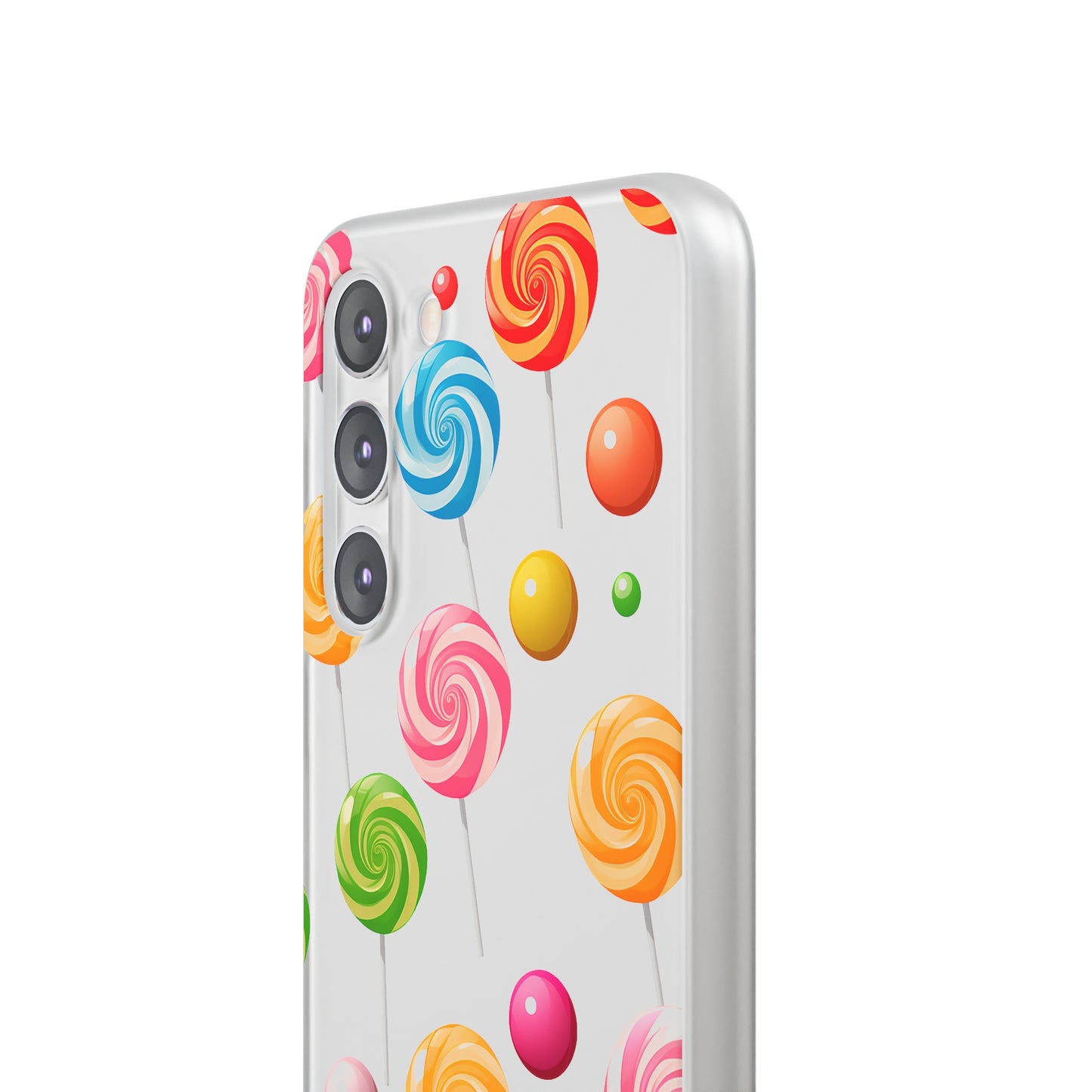 Vibrant Lollypop Array - Flexi Transparent Phone Case