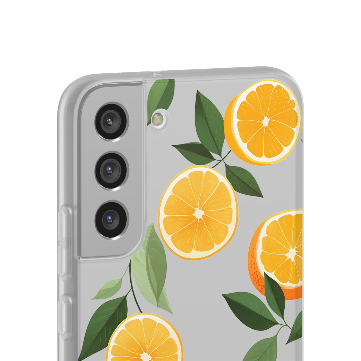 Zesty Orange Slices Transparent Flexi Phone Case