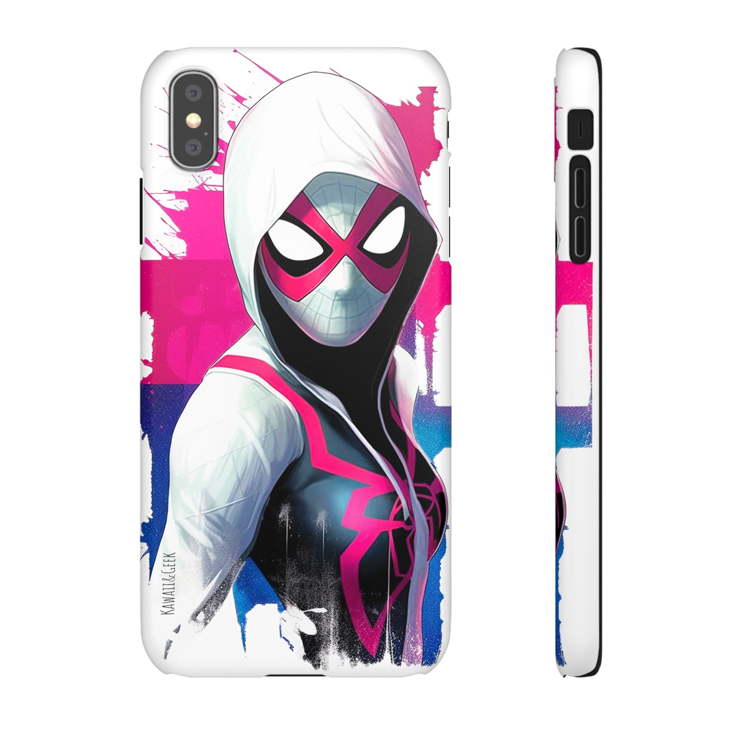 Spider Gwen in Watercolor Style Phone Case - Add Some Colorful and Heroic Style to Your Phone