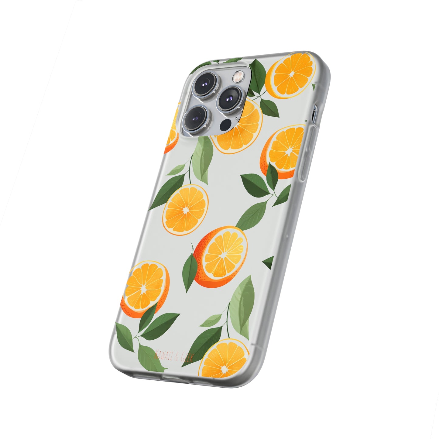 Zesty Orange Slices Transparent Flexi Phone Case