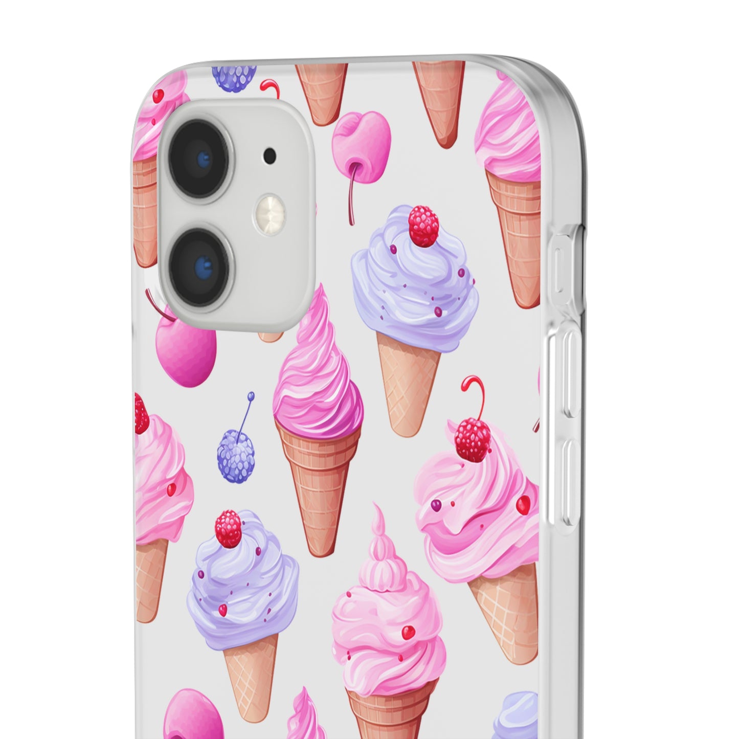 Vibrant Ice Cream Delight Flexi-Case for Phones