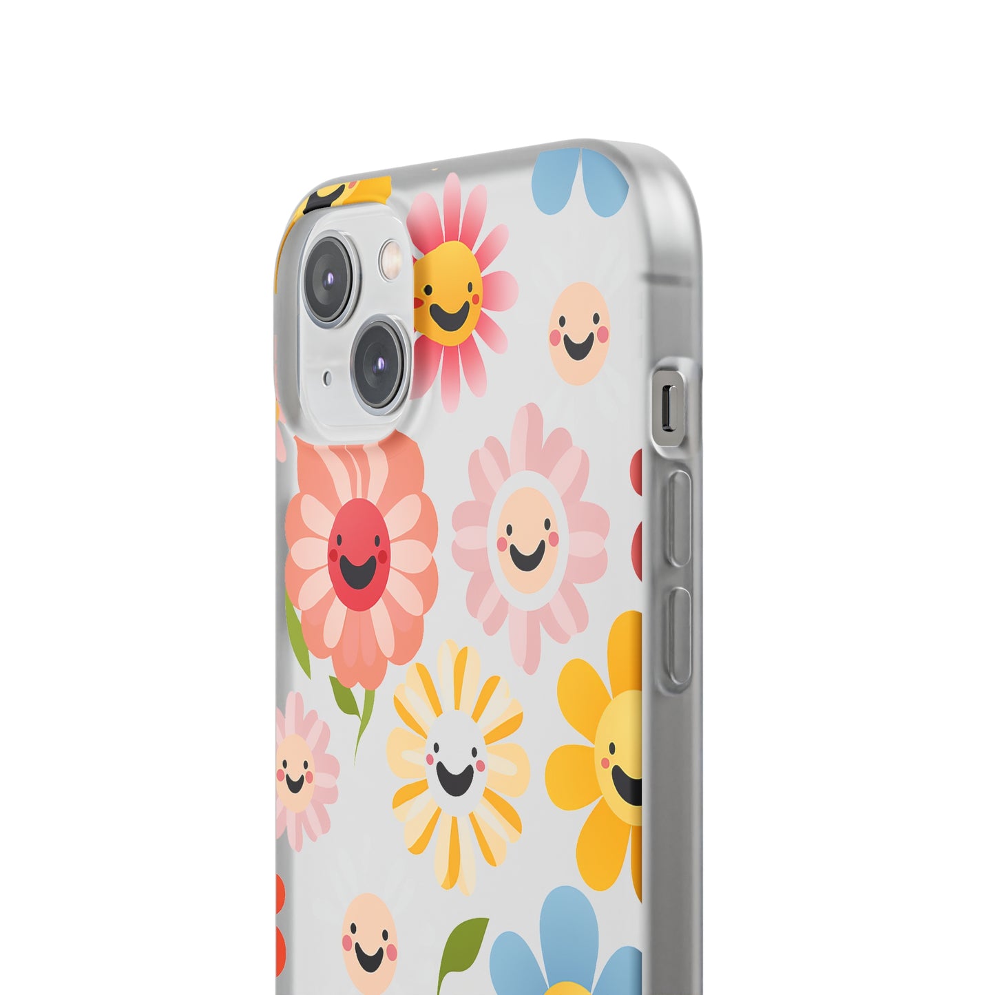 Kawaii Flowers Flexi Transparent Phone Case